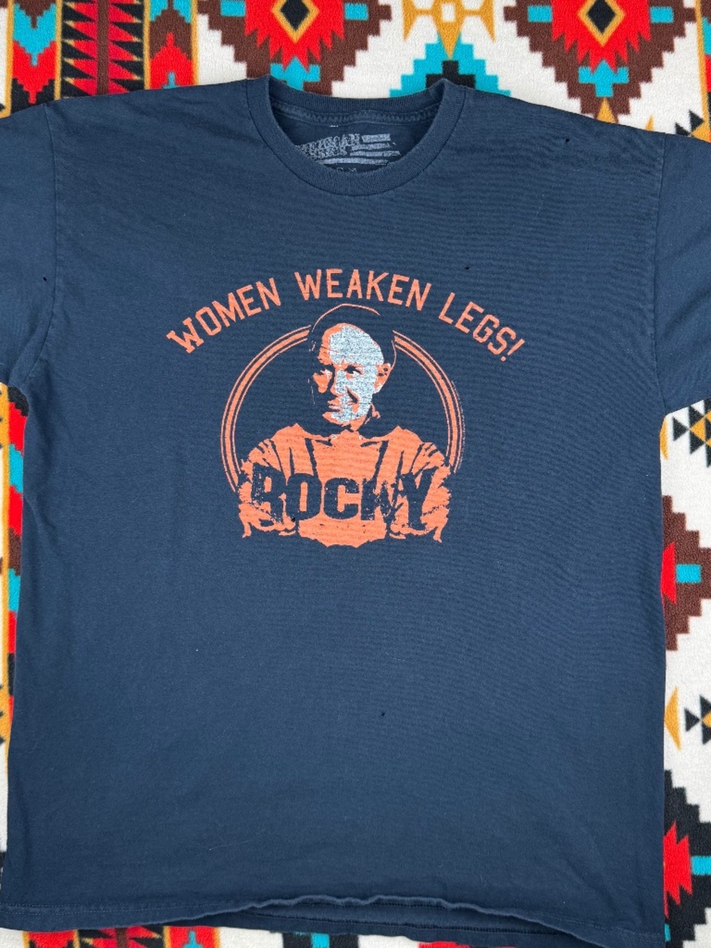 Rocky Women Weaken Legs Graphic T Shirt American Classics Movie Tee L